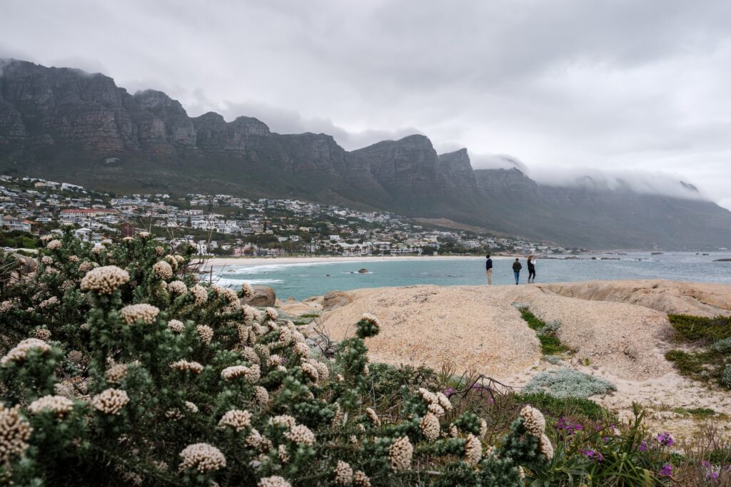 people walking on a beach,Camps Bay Beach