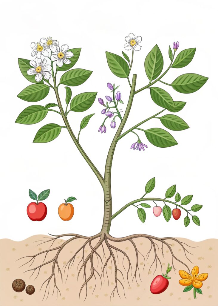 Draw and label the parts of a plant.