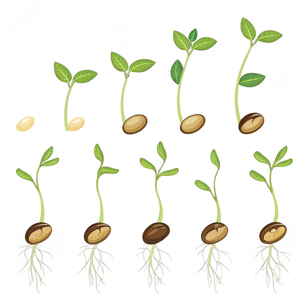 the germination process of a seed (like moong or chana) at home, and note the changes every day for one week with drawings or photos.