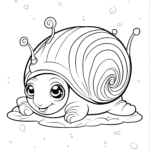 Free Snail Colouring Page