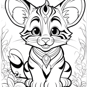 Free Tiger Colouring Page