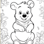 Free Winne The Pooh Colouring Page