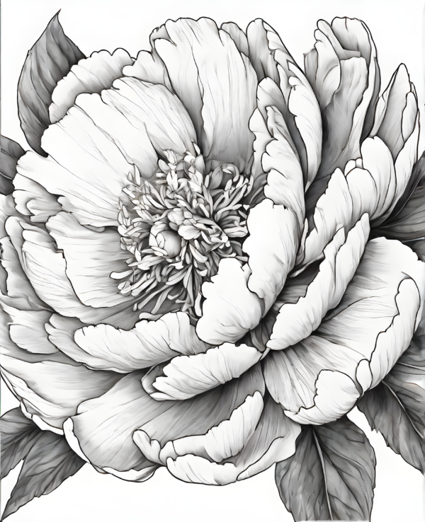 Free Flower Colouring Page