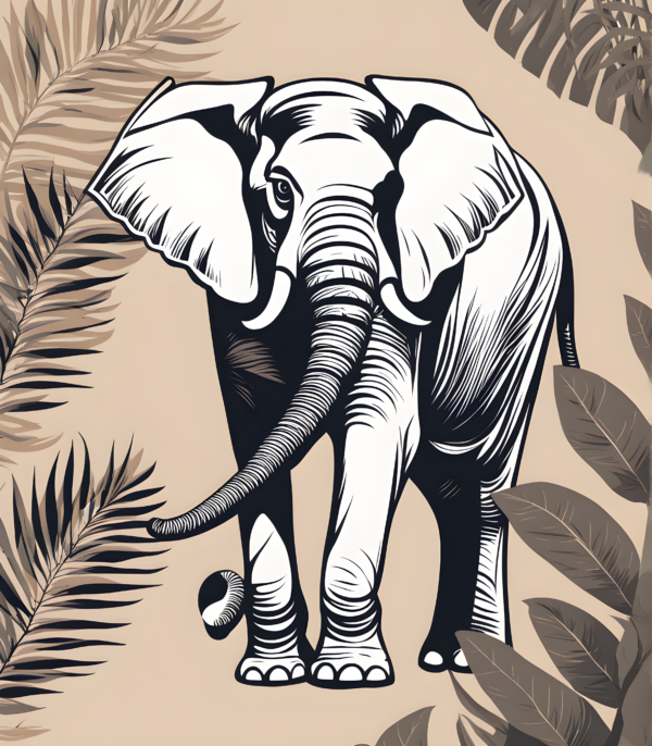 Elephant Boho Art Print Free