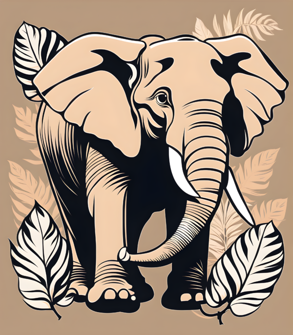 Elephant Boho Art Print Free,boho leaf art