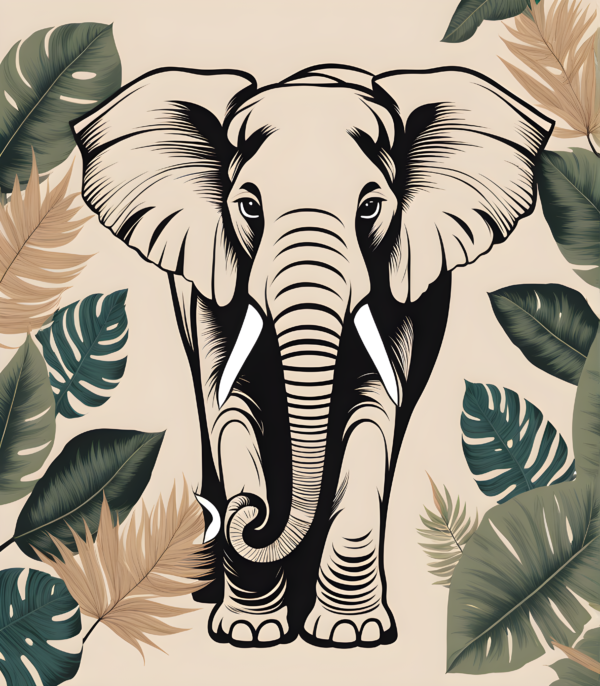 Elephant Boho Art Print Free