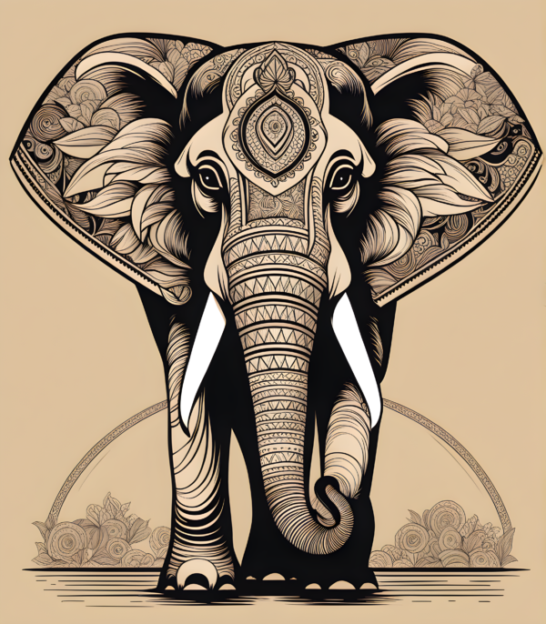 Elephant Boho Art Print Free,boho leaf art