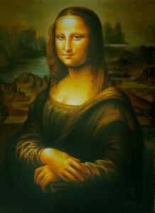How long did da Vinci work on the lips of the Mona Lisa?