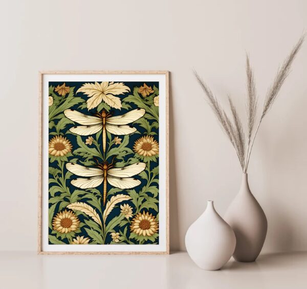 Green butterfly Art Print