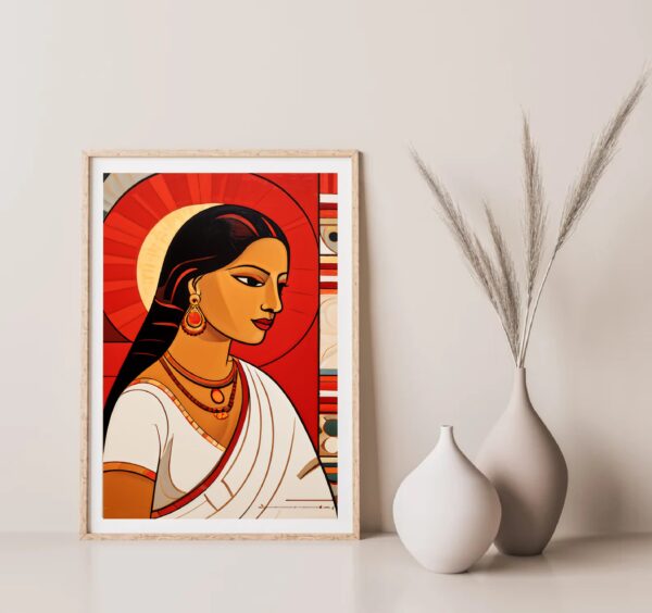 Indian Woman Folk Art