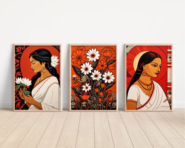 Indian Woman Folk Art