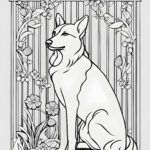 Dog coloring page for kids