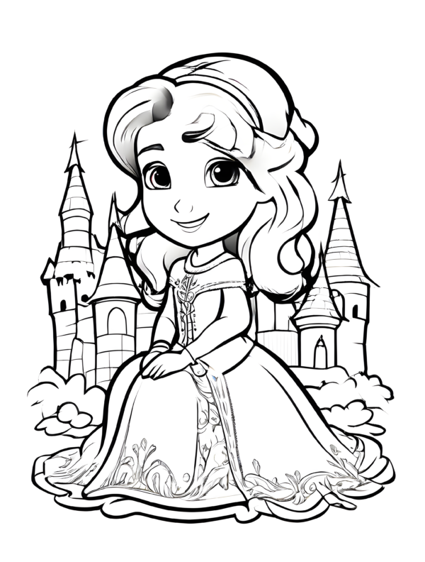 Coloring Pages Of Frozen Little Anna