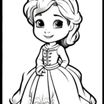 Coloring Pages Of Frozen Little Anna