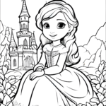 Coloring Pages Of Frozen Little Anna