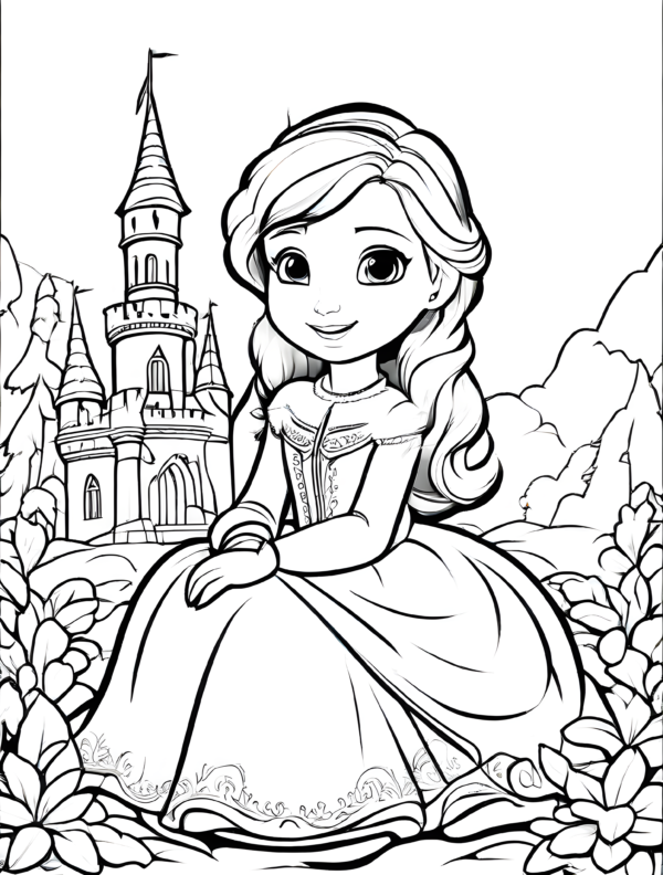 Coloring Pages Of Frozen Little Anna