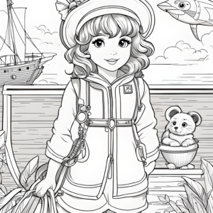 cute-cartoon-girl-dressed-for-a-voyage-coloring-page-for-kids