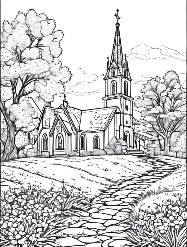 church easter coloring book for children