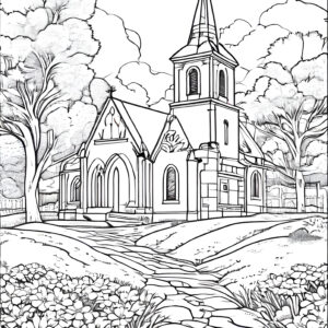 church easter coloring book for children