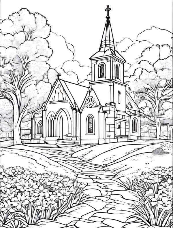 church easter coloring book for children