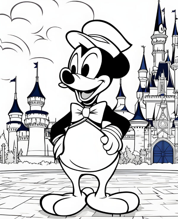 coloring-book-page-featuring-donald-duck-outlines-ready-for-coloring-black-and-white-disney-cartoon