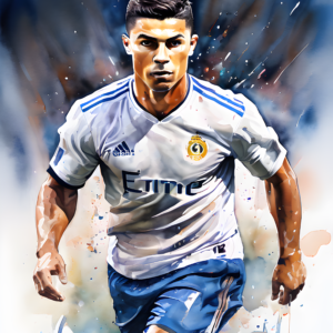 Ronaldo drawing, Pencil ,Ronaldo drawing with colour