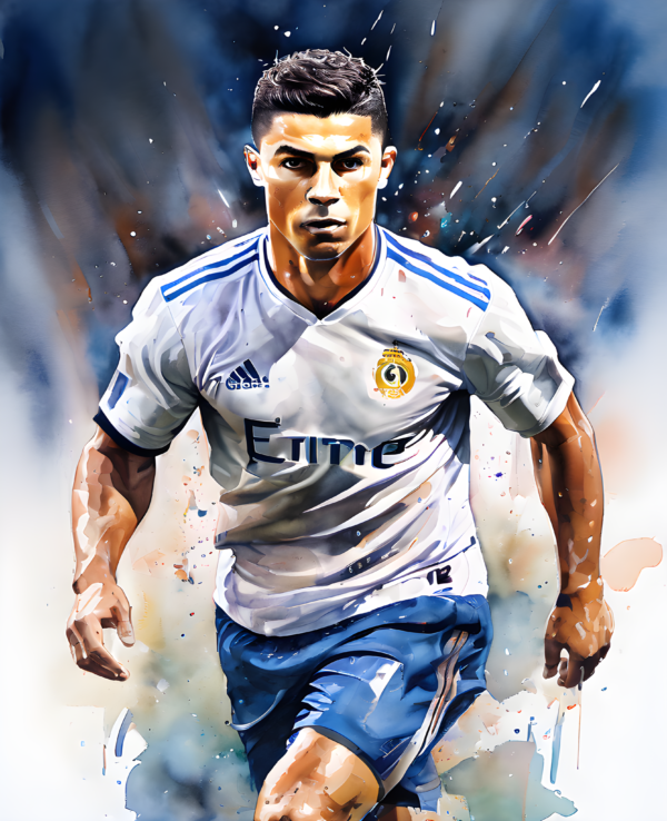 Ronaldo drawing, Pencil ,Ronaldo drawing with colour