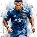 Watercolor Paintings of Ronaldo