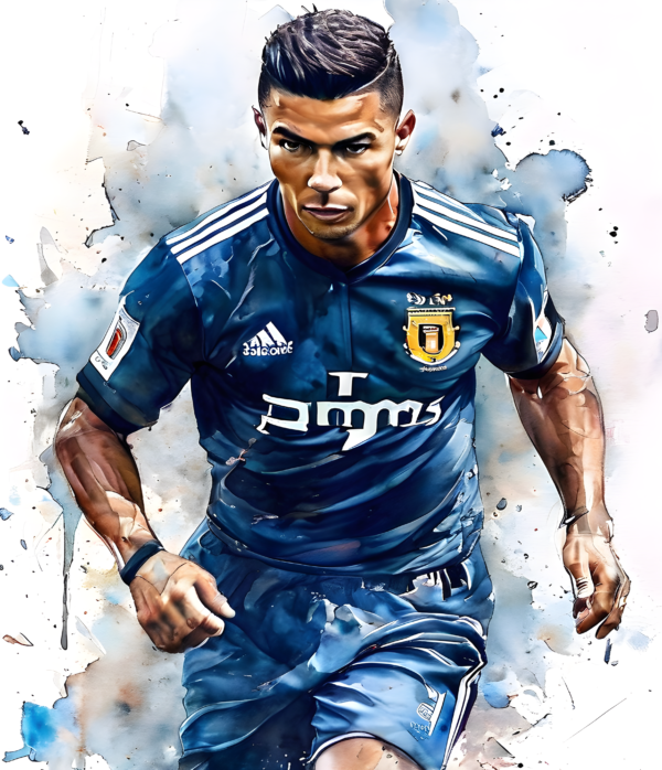 Watercolor Paintings of Ronaldo