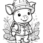 cute-and-adorable-piglet-dressed-as-a-jumgle-explorer-coloring-page-for-kids