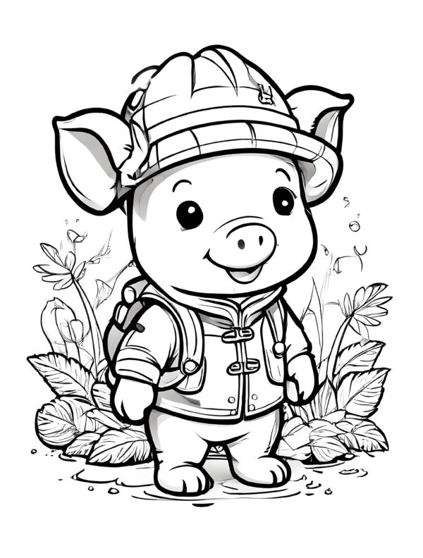 cute-and-adorable-piglet-dressed-as-a-jumgle-explorer-coloring-page-for-kids