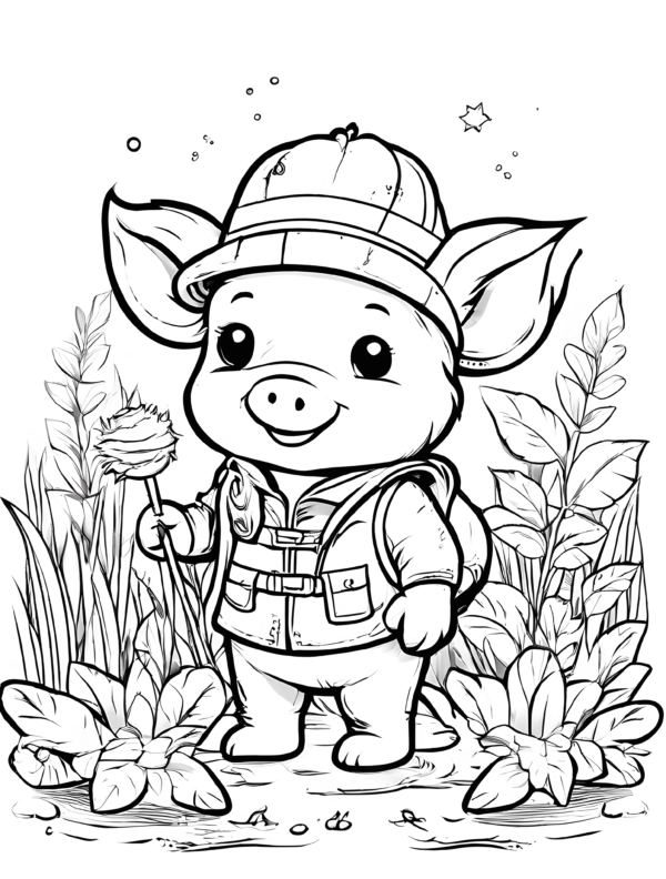 cute-and-adorable-piglet-dressed-as-a-jumgle-explorer-coloring-page-for-kids