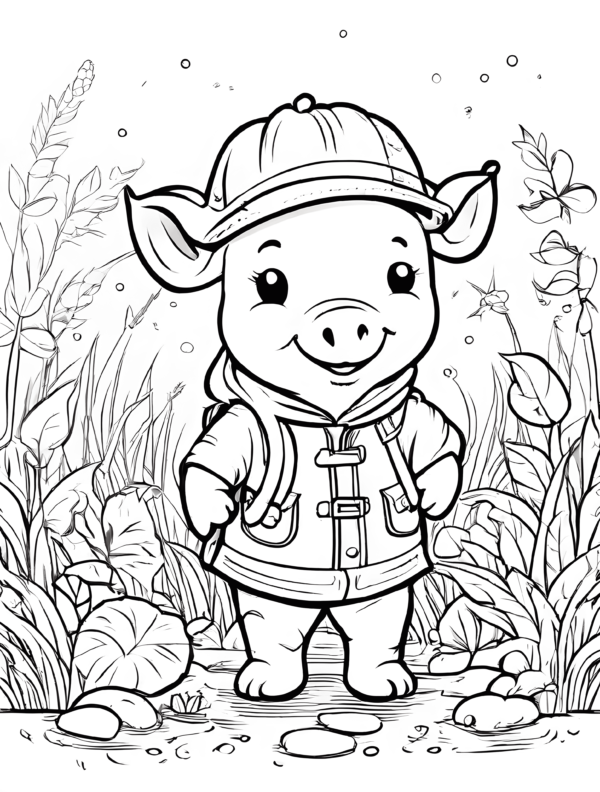 cute-and-adorable-piglet-dressed-as-a-jumgle-explorer-coloring-page-for-kids