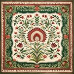 Mughal Miniature Pattern With Wide Border Islamic Art