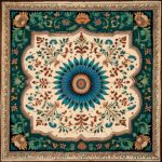 Mughal Miniature Pattern With Wide Border Islamic Art