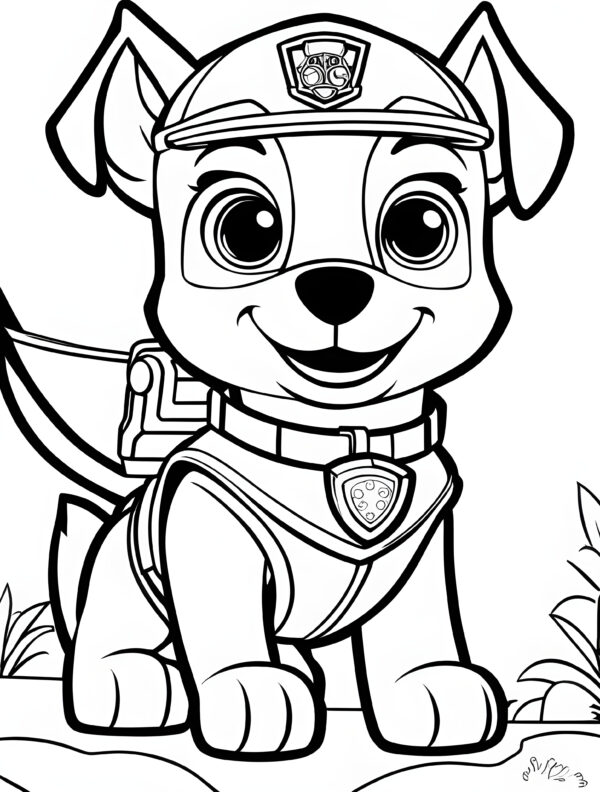 paw patrol coloring page