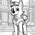 paw patrol coloring page