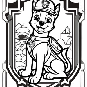 paw patrol coloring page