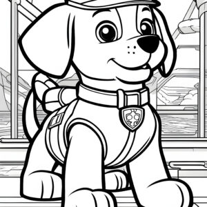 paw patrol coloring page