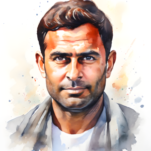 Rahul Gandhi Water Color Portrait Image