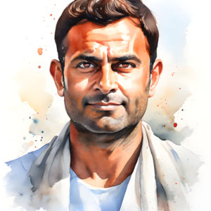 Rahul Gandhi Water Color Portrait Image