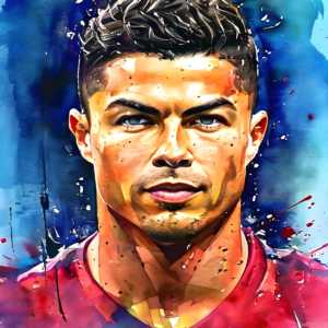 Ronaldo drawing, Pencil ,Ronaldo drawing with colour