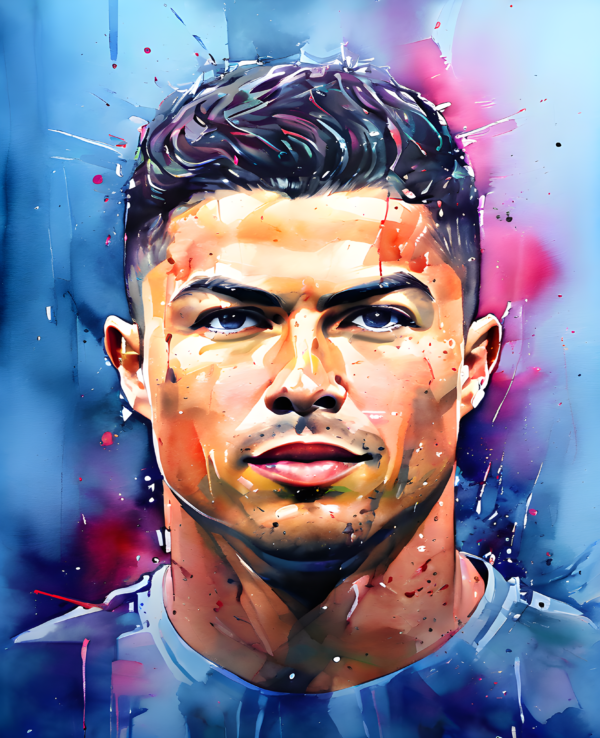 Ronaldo drawing, Pencil ,Ronaldo drawing with colour