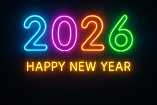 Happy new year background, new year eve's vertical poster template, 2026 Happy new year wishing image, New year party poster template