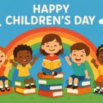 Happy children's day ,world children's day ,cartoon illustration,children's day concept background