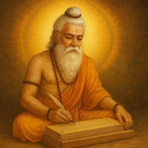 Hand-drawn sadh illustration, Valmiki Jayanti,Tulsidas Jayanti Art Illustration, Tulsidas Jayanti, Rishi muni, Hand drawn sadhu illustration, Old man yogi, guru purnima,sage