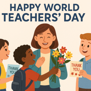 World Teacher's Day Illustration