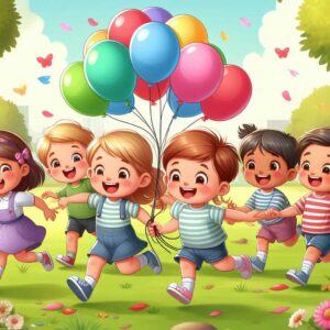 Happy children's day ,world children's day ,cartoon illustration,children's day concept background