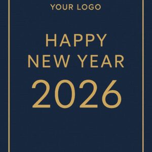 Happy new year background, new year eve's vertical poster template, 2026 Happy new year wishing image, New year party poster template