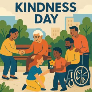 Happy World Kindness Day November 13th , World Kindness Day illustration on isolated background, World Kindness Day Illustration Background
